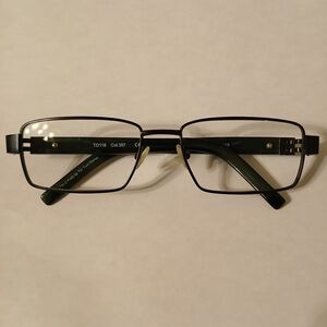 Tom Davis TD118 Black/Green Eyeglasses Frames Handmade Col. 357 54-17-135 mm